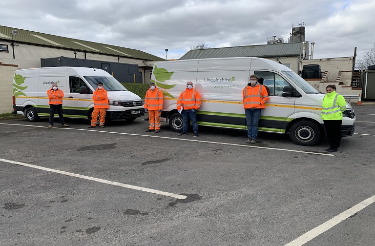 Colas team starts today in keeping Lincolnshire's roads safe for key workers