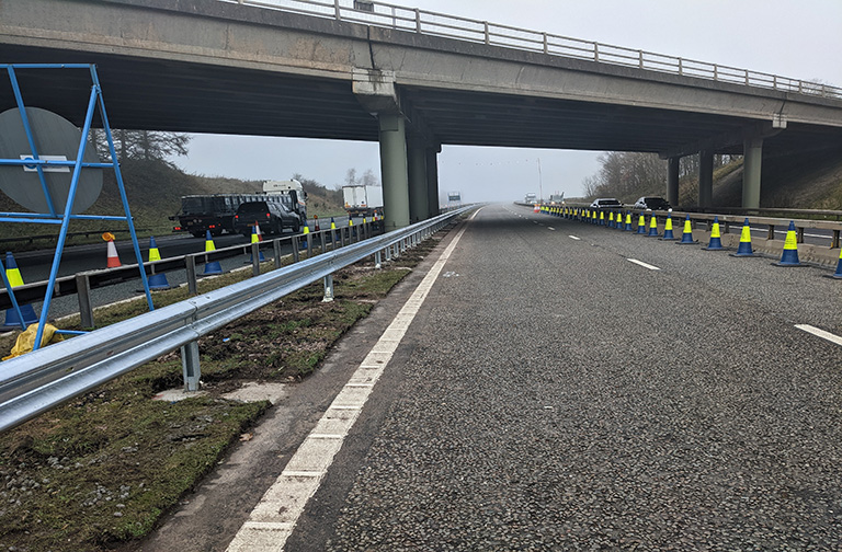 Colas successfully complete first phase of M6 safety barrier replacement ahead of schedule