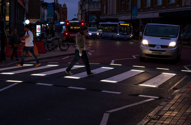 National first as innovative Portsmouth crossing lights unveiled