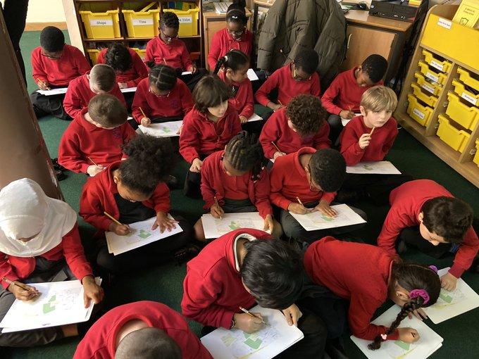 children in classroom